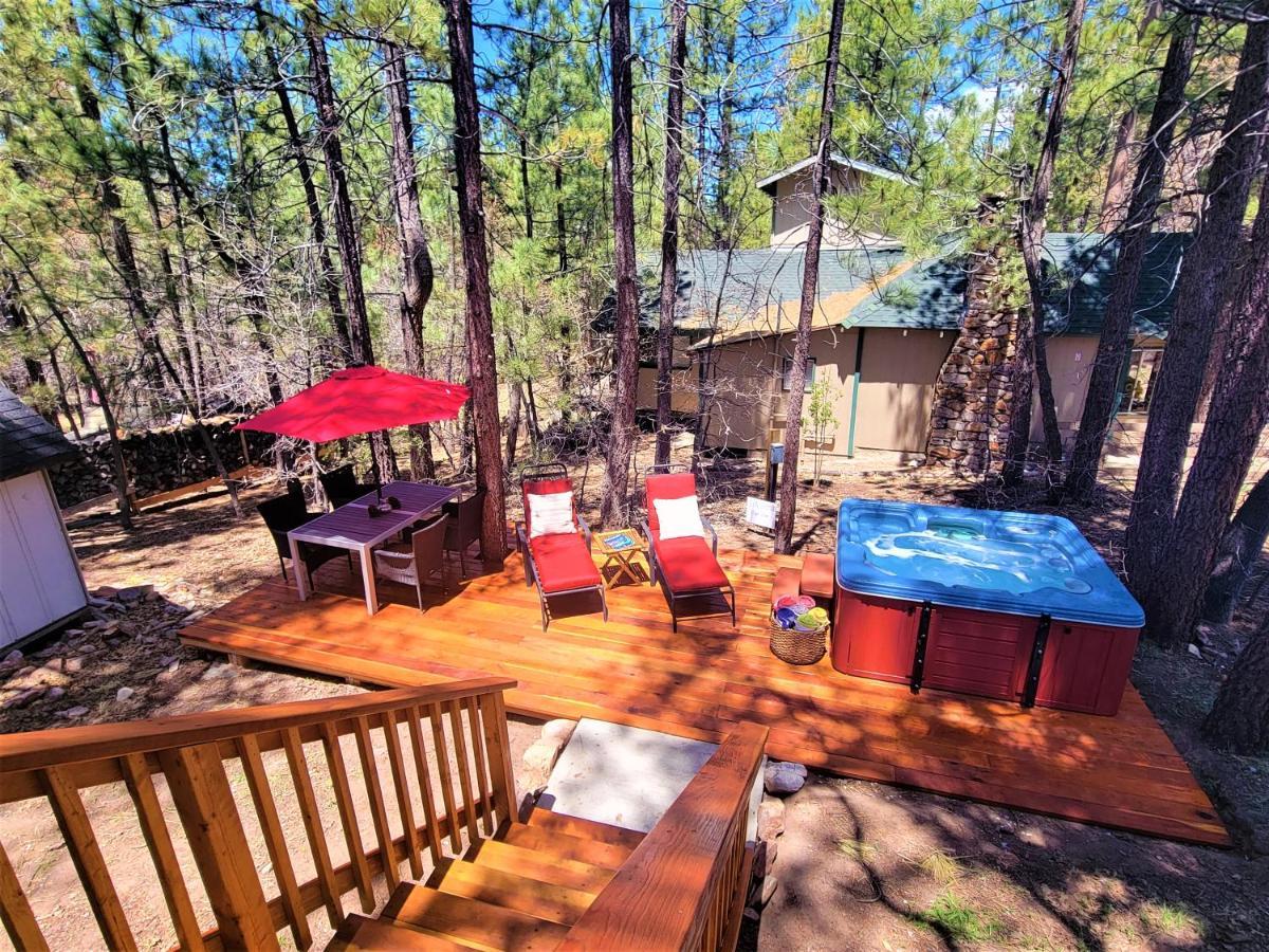 Four Seasons Getaway-Private Hot Spa With Pine Tree Views-Walk To Village And Pineknot Trailhead-Plus King Bed! Big Bear Lake Εξωτερικό φωτογραφία